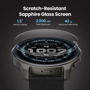 Amazfit Balance 2 design lateral com pulseira premium